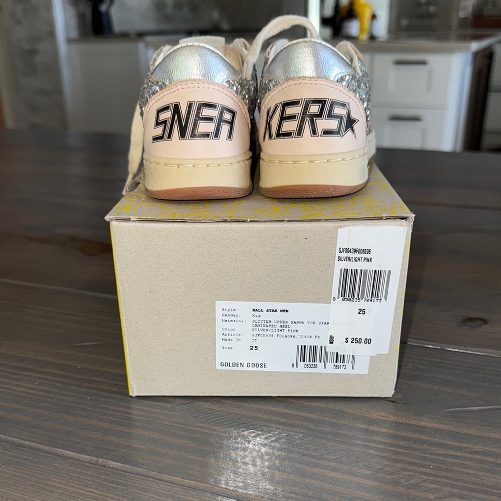 Golden Goose Kids Sneakers - Pink and Silver